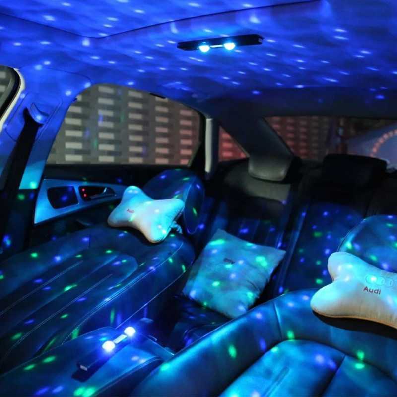 Lumière laser flexible de décoration plafond de voiture, maison bleu :)