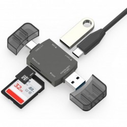 USB C SD Card Reader, Micro SD to USB 3.0 Adapter