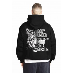 Motivational Tiger Relaxed Fit Hoodie Printed Modern - Style and Brand from S to XXL