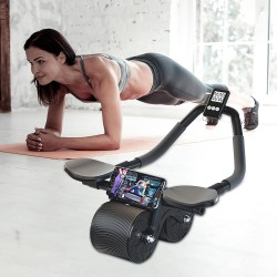 Idezek Machine à Rouleaux abdominaux,Roller Wheel et minuterie pour Les Muscles abdominaux | Fitness d'intérieur pour la Maison,