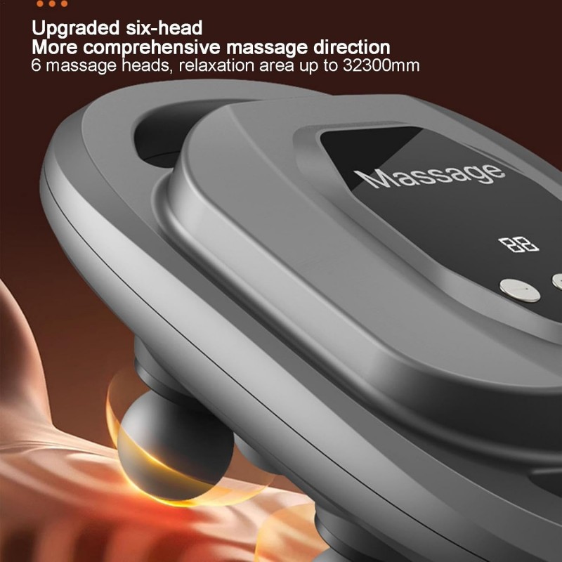 Masseurs rechargeables pour muscles,Masseurs corporels pour muscles,Masseur électrique à affichage LED multimode | Masseur