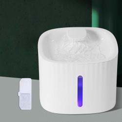 Fontaine à eau électrique pour animaux de compagnie Enakshi 3 L avec filtre pour chien, chat, chiot, avec veilleuse |