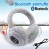 Smart E - Casque Bluetooth sans fil Casque antibruit chaud et moelleux 2022 Nouvel écouteur d'hiver avec microphone adapté aux