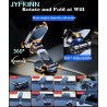 JYFKINN Support Magnetique Telephone Voiture Pliable Aimant Téléphone Voiture avec Base Rotation 360° Universel Porte Portable