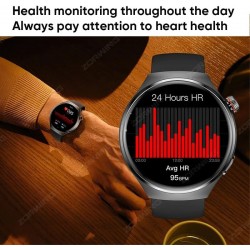 HCPZL Gerrit MT26 AMOLED Montre intelligente sans fil Uomo Donna Bluetooth Chiamata Sempre sul Affichage Fréquence Cardiaca