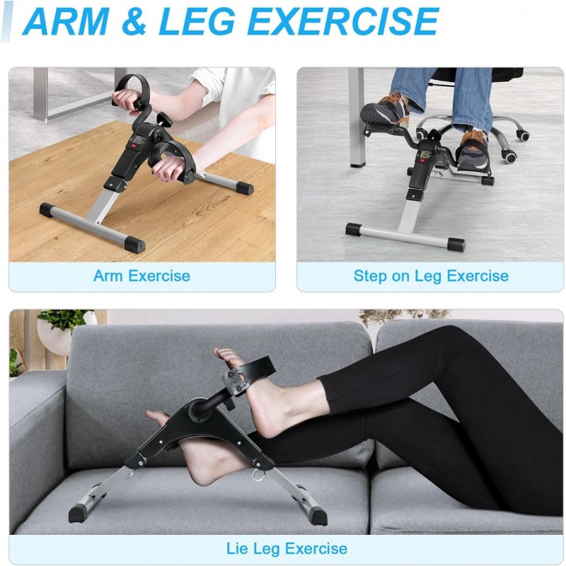 Mini vélo d'exercice Pliable pour Bras et Jambes