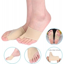 Hallux Valgus Correcteur Bandage Hallux Valgus Chaussettes Balle Bandage contre Marteau Orteil Douleur en Gel pour jour et nuit