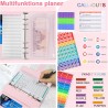 MOFELON Budget Planner Budget Binder,A6 Budget Binder Liaison en cuir A6, budget Planner budgétaire, organiseur financier avec