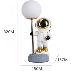 HONTIN Veilleuse astronaute pour enfants, lampe de bureau LED avec base antidérapante et prise USB, luminosité réglable à