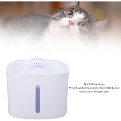 Fontaine d'eau pour Chat, Fontaine d'eau Automatique Transparente pour Chat, Distributeur d'eau pour Chien, Bol d'eau pour Chat,