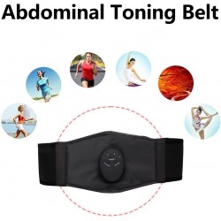 Ceinture abdominale Toning Ceinture de Tonification Électrique Contrôle du Ventre Cuir PU 10 Vitesses Force Brûle Graisse