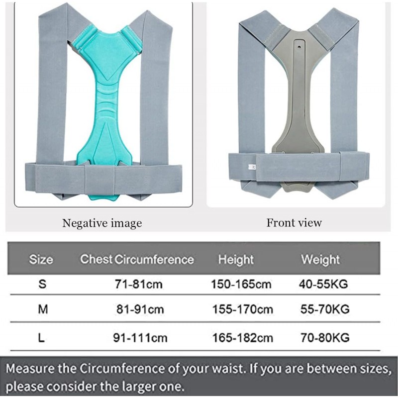 XYEJL Correcteur De Posture - Ceinture De Correction du - Dos Corriger La Cyphose Bretelles Réglables Soutien De La Posture -