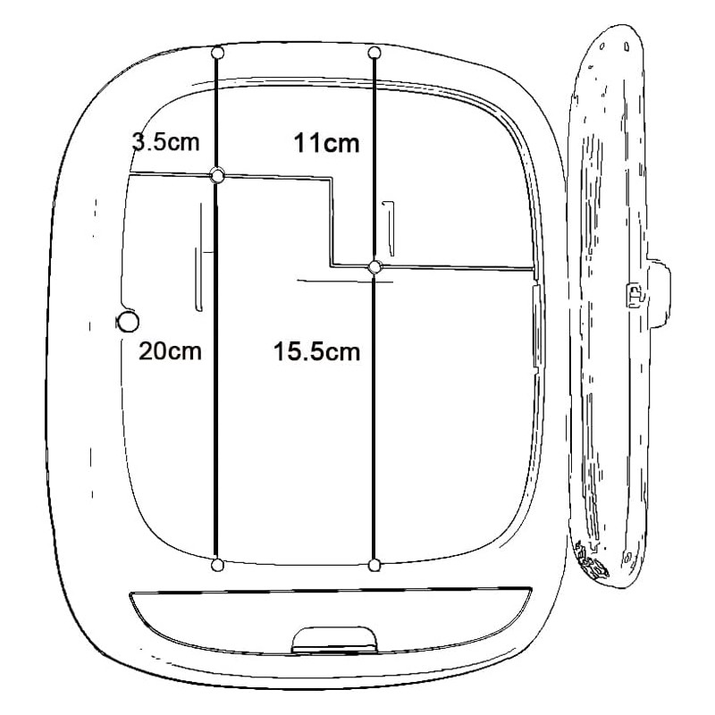 HQW Étagère cosmétique Murale, Armoire de Salle de Bain Suspendue en matériau PP pour cosmétiques et Fournitures d'hygiène,