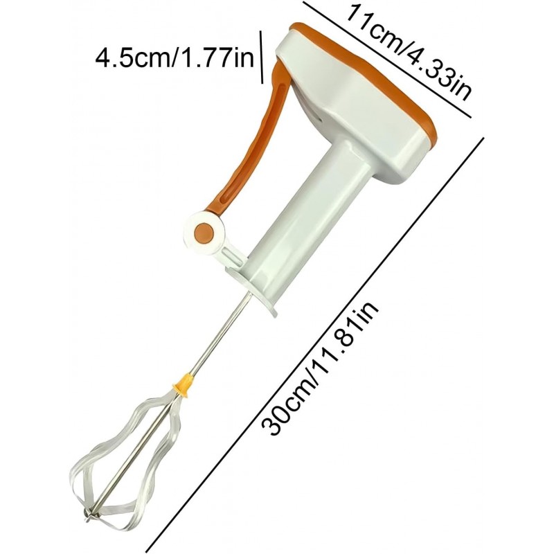 Fouet semi automatique - batteur à œufs, Batteurs à œufs semi-automatiques innovants, petit fouet à main, Fouet Compact en acier