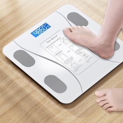 jonam Balance Smart Accurate Body Fat Scale for Fat Measurement Bathroom Digital Body Scale Square Electronic Scale (Color :