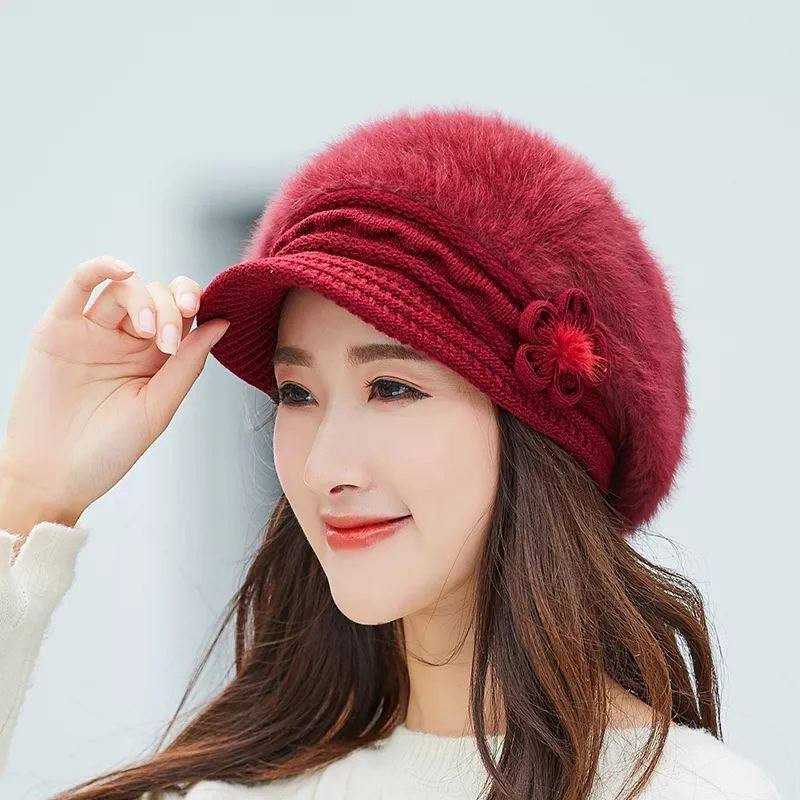 Acheter Hiver automne chaud casquette décontractée tricoté Bonnet