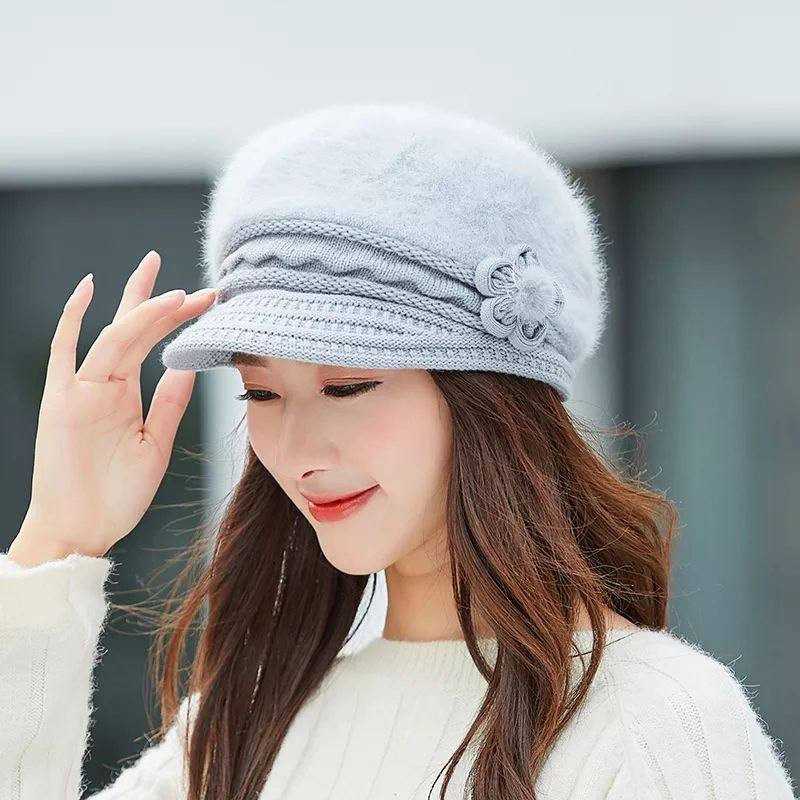 Nouveau Cool hiver chaud épais femmes chapeau Skullies bonnets casquette  dame femme doux confortable à la mode tricoté casquette chapeau pour les  femmes