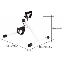 YB&GQ Portable Mini Vélo d'exercice sous Le Vélo De Bureau Pliable Vélo De Machine d'exercice De Pédale Cadre Chrome Médical