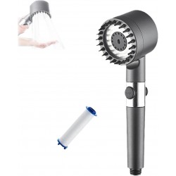 German Multifunctional Massage Shower, Handheld Shower Head with Filter, Multifunctional One-Button Adjustment Shower Head, 3