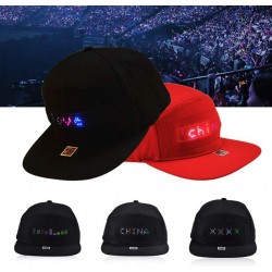 NA Casquette de baseball intelligente Bluetooth avec écran LED contrôlé par application sur téléphone portable - Pour fête,