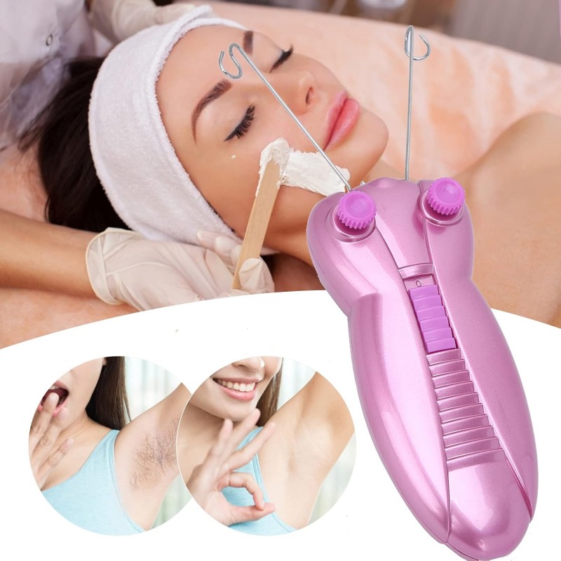 Épilateur Électrique du Visage Threading Machine, Rasoir D'épilation au Filetage du Visage, épilateur de Charge USB pour Fil de