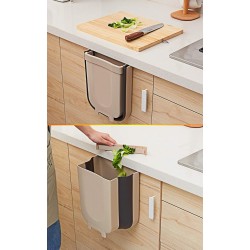 DUTISON Poubelle Cuisine Kitchen Poubelle Pliable Wall Mounted pour Voiture Bureau à Domicile 9L