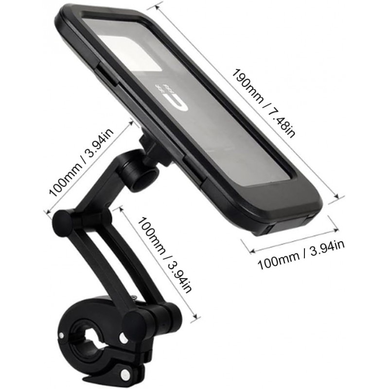 YOUNICE Moto Support de Téléphone Portable Vélo Support de Téléphone Portable étanche, Support de Téléphone Portable Universel