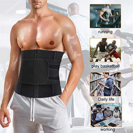Abdominal Sweat Belt for Men and Women Slimming Girdle