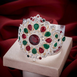 Red glass rings for women