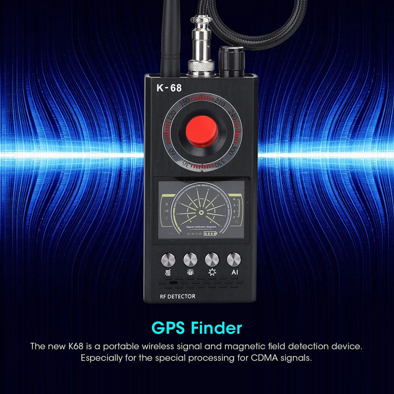 K68 Anti Spy Bug Detector, GPS Listening Device Detector