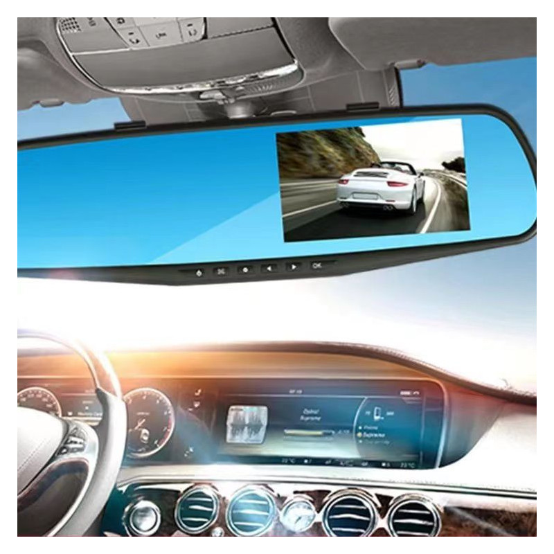 Enregistreur de conduite en voiture avec écran LCD Full HD