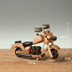 Modèle de moto en bois