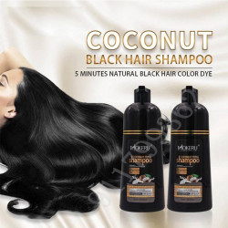 Shampoing colorant à la noix de coco coloration instantanée, couvrant les  cheveux gris, hydratation