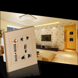 Universal wall socket with...