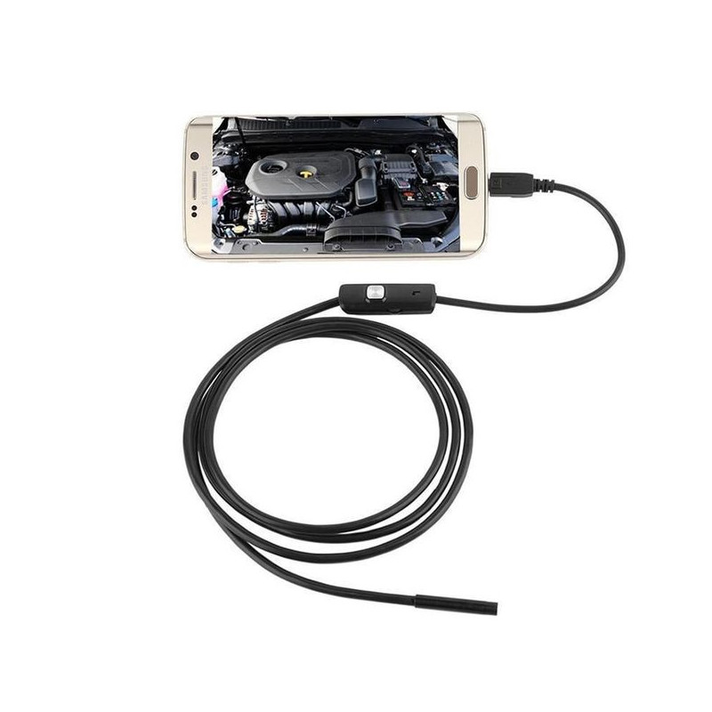 The Unbranded Brand Caméra endoscopique Flexible IP67 Etanche de 2M pour  android & pc