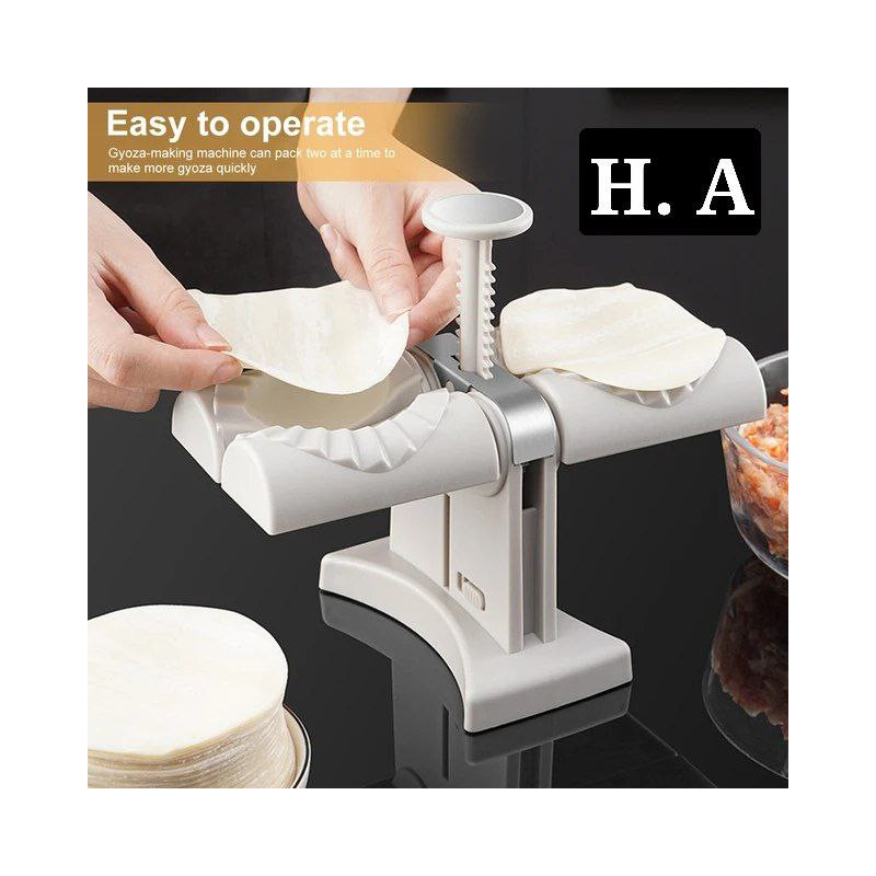 Dumpling Maker Machine Kitchen Gadget Accessories Double Head Press  Dumplings Mold DIY Empanadas Ravioli Mould Baking Tools