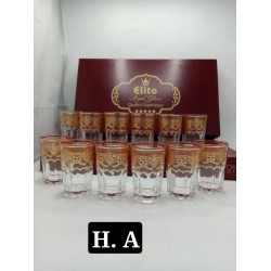 Set of 12 tea glasses