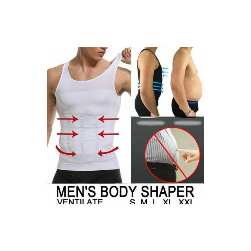 Just-ONE Shapers Seamless Sleeveless for Men White