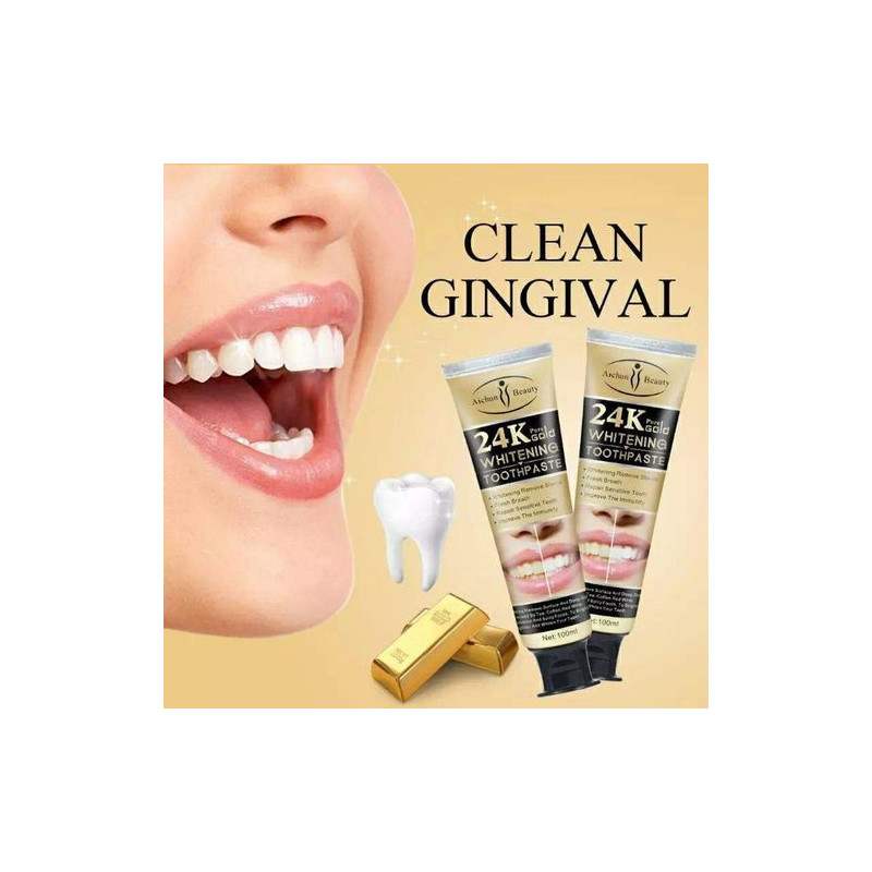 Gel dentaire Or Blanc 24K