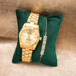 women's watch + bracelet