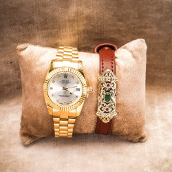 rolex watch + bracelet