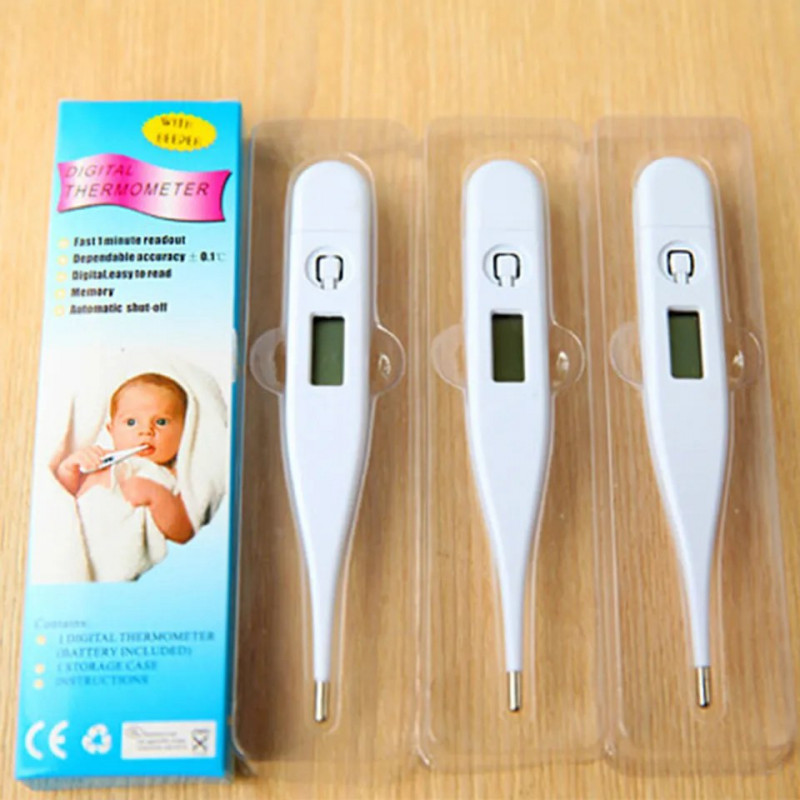 Thermomètre médical digital écran LCD bébé enfant adulte fièvre