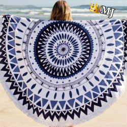 Large round beach towel