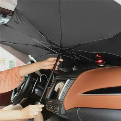 Black shield pare-brise parapluie de pare-soleil de voiture avant
