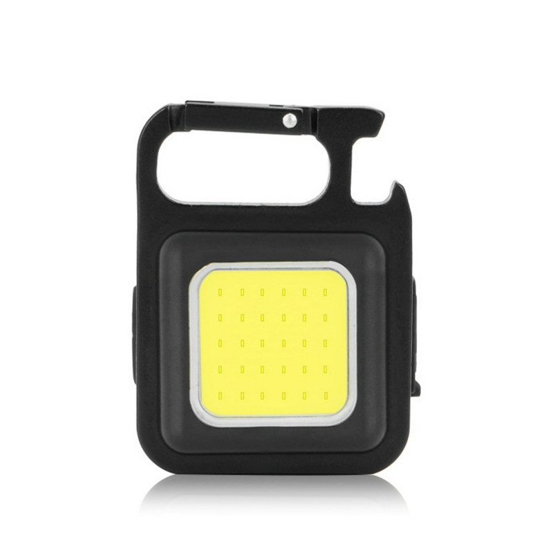 Mini lampe de poche COB Portable, lampes d'urgence de Camping, porte-clés  magnétique, LED, chargement USB avec tire-bouchon