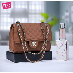 chanel bag + perfume