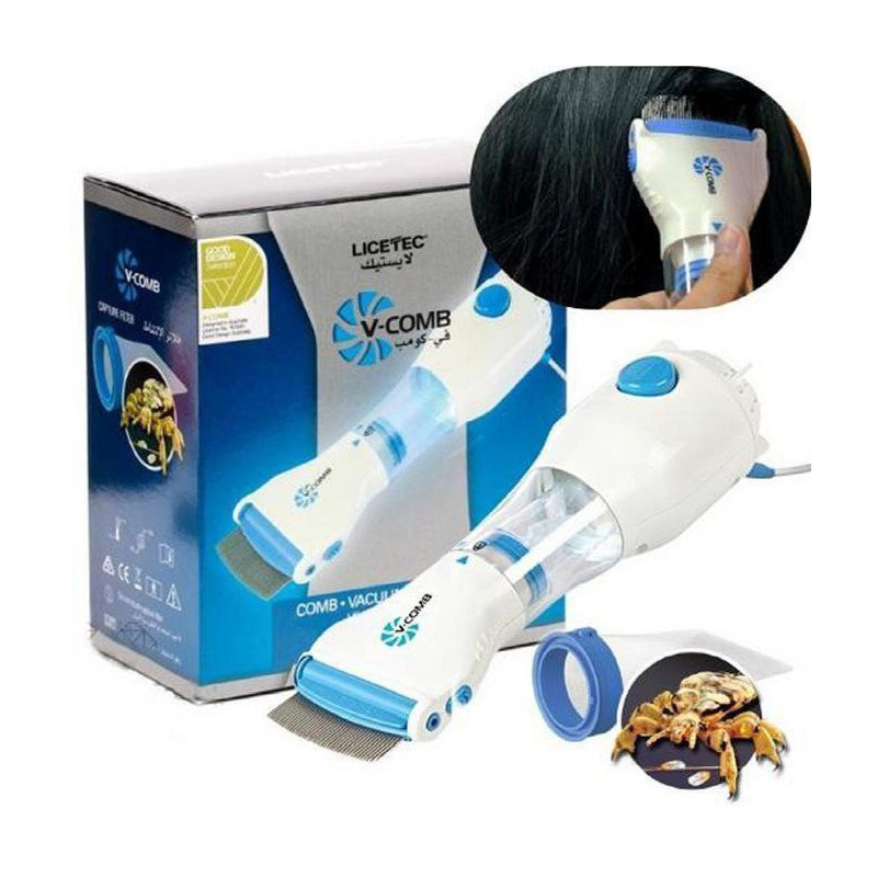 Licetec V-Comb Aspiratore Pidocchi Elettrico - TuttoFarma