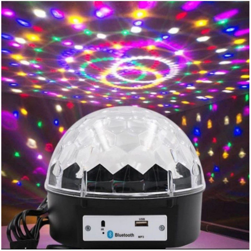 Boule disco avec lecteur mp3 - lecteur USB Lampe disco LED - Boule