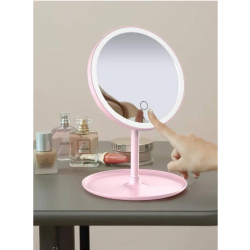 Miroir de maquillage rond à...