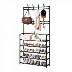 Hanger with shoe organizer